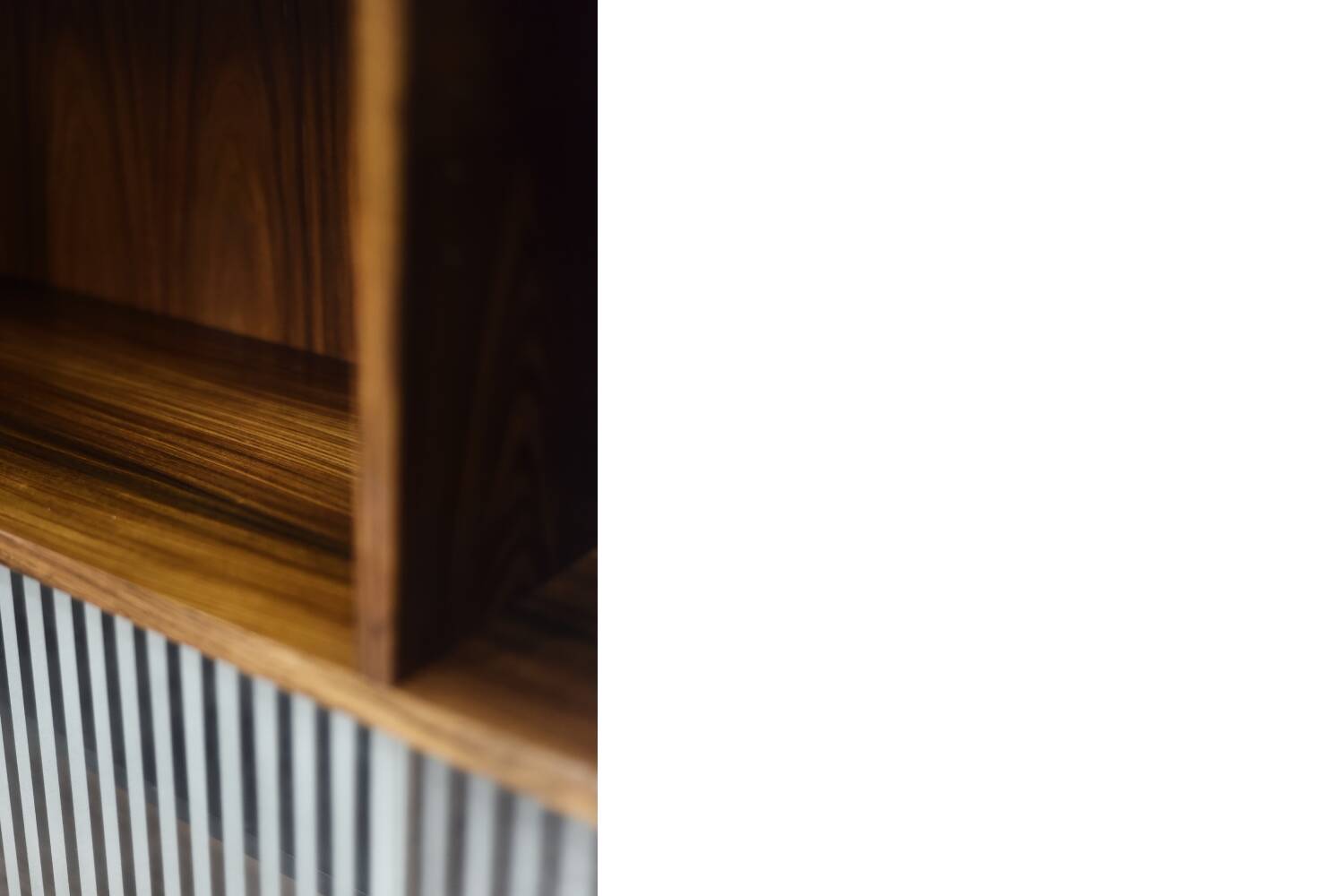 Vintage Mid-Century Scandinavian Modern Rosewood Highboard with Glass, 1960