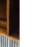 Vintage Mid-Century Scandinavian Modern Rosewood Highboard with Glass, 1960