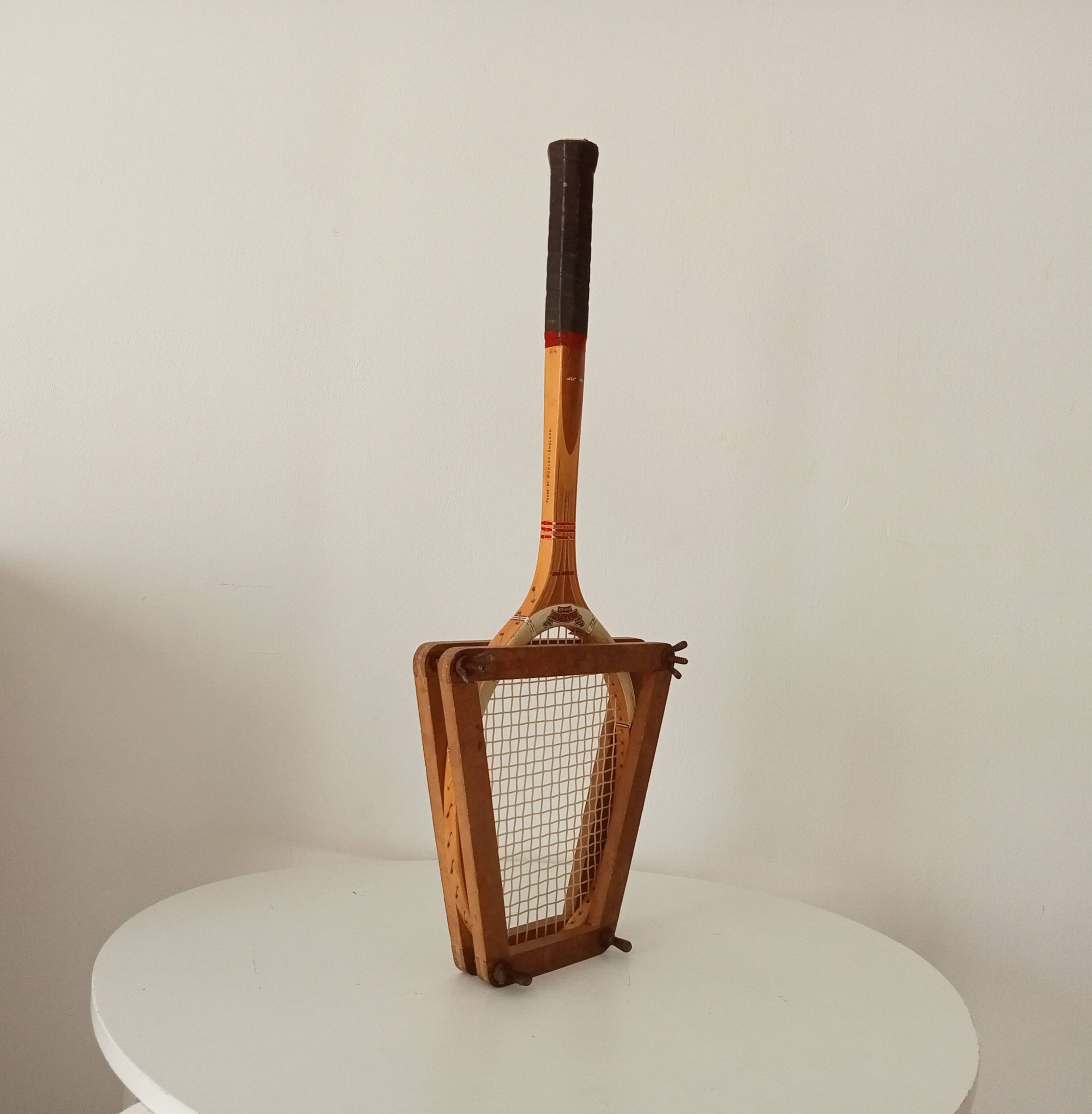 Vintage wooden tennis racket Dunlop Maxply Fort