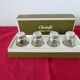 Salt and pepper "CHRISTOFLE" in solid silver in their original box, 1950.