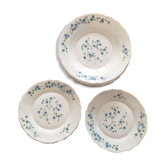 Lot de 13 assiettes (6 assiettes desserts + 7 creuses "myotis" arcopal)