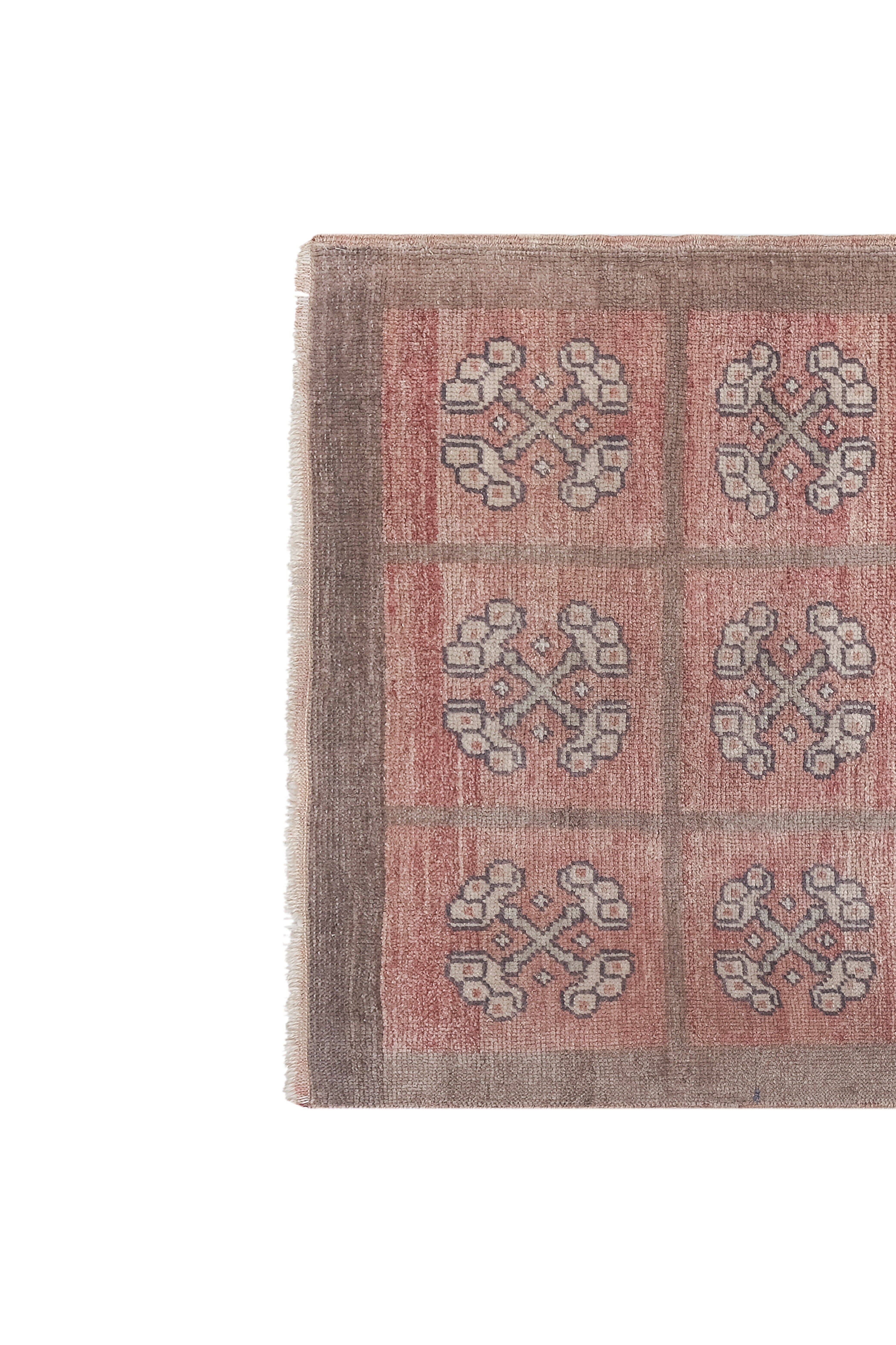 Vintage Turkish rug from Oushak, hand-woven 92x168 cm