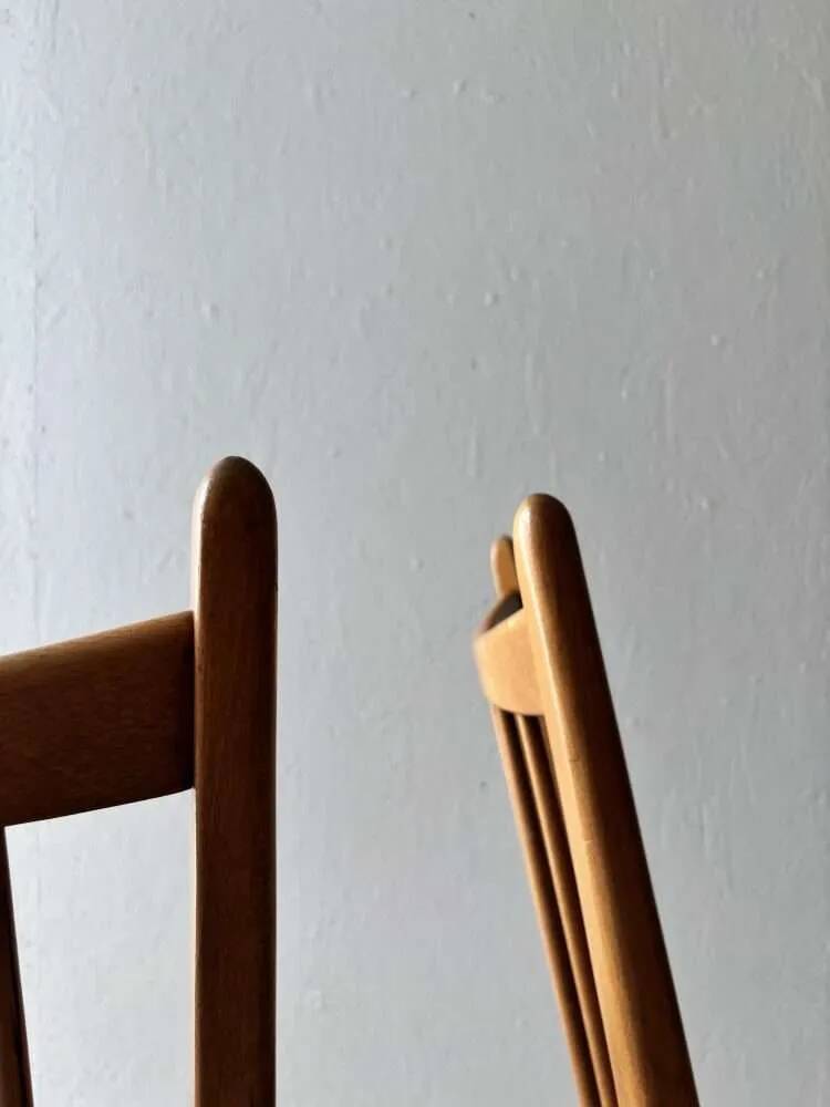 Vintage set of dining chairs with new upholstery, 60 dining.