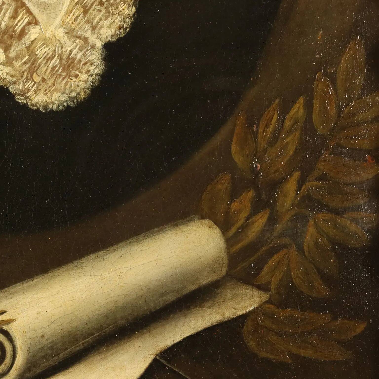 Peinture ancienne Portrait d’un peintre, huile sur toile, XVIIIe siècle