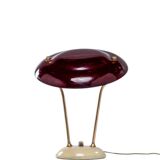 Mid-century brass table / desk lamp, France ca. 1950