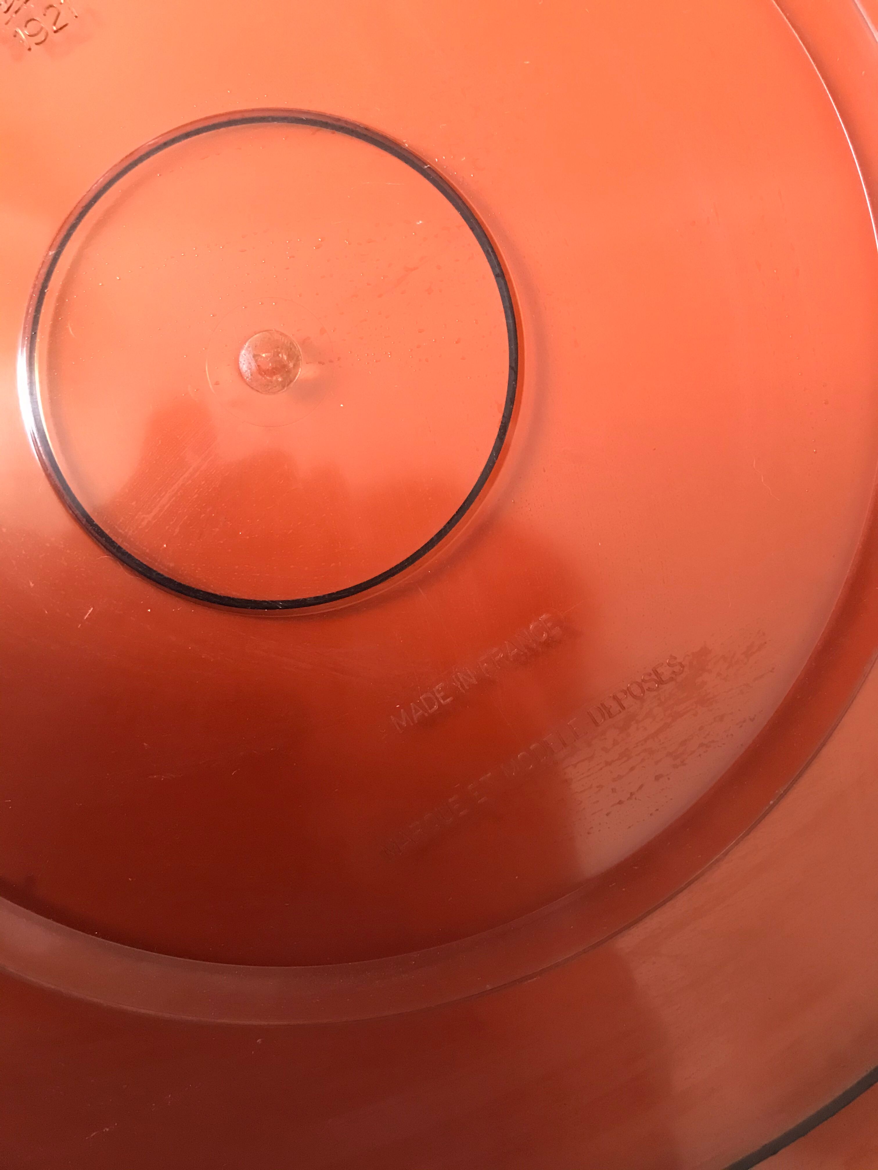 Round mirror in smoked plexiglas 50cm