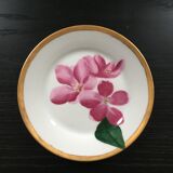 Assiette décor fleurs peint à la main