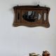 Small wall mirror in organic old Indonesian teak 75x45.