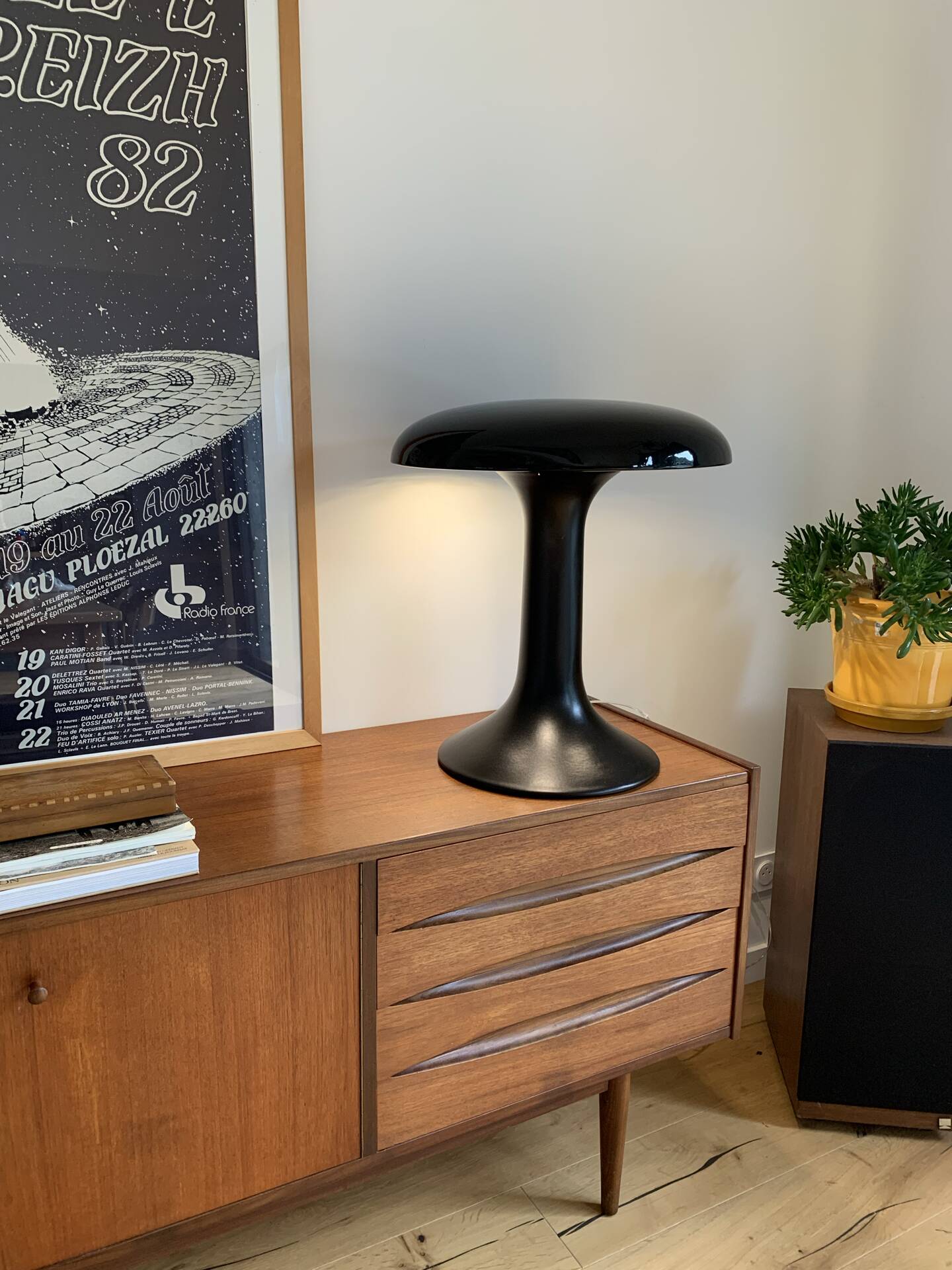 Large "Mushroom" Lamp FdC – Faïencerie de Charolles – 100% Ceramic