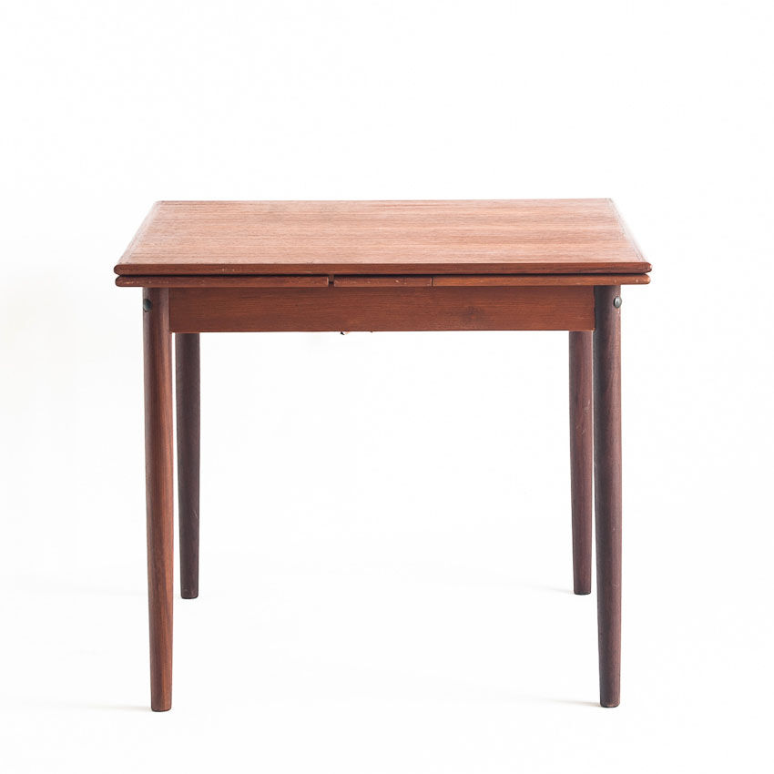 Teak dining table with Scandinavian-style extensions - France, 1960