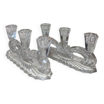 Crystal candlesticks