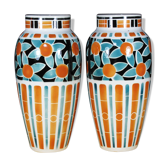 Paire de vases art déco Keller et Guérin Lunéville
