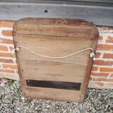 Ancien Miroir Louis Philippe avec Cadre en Faux Macassar