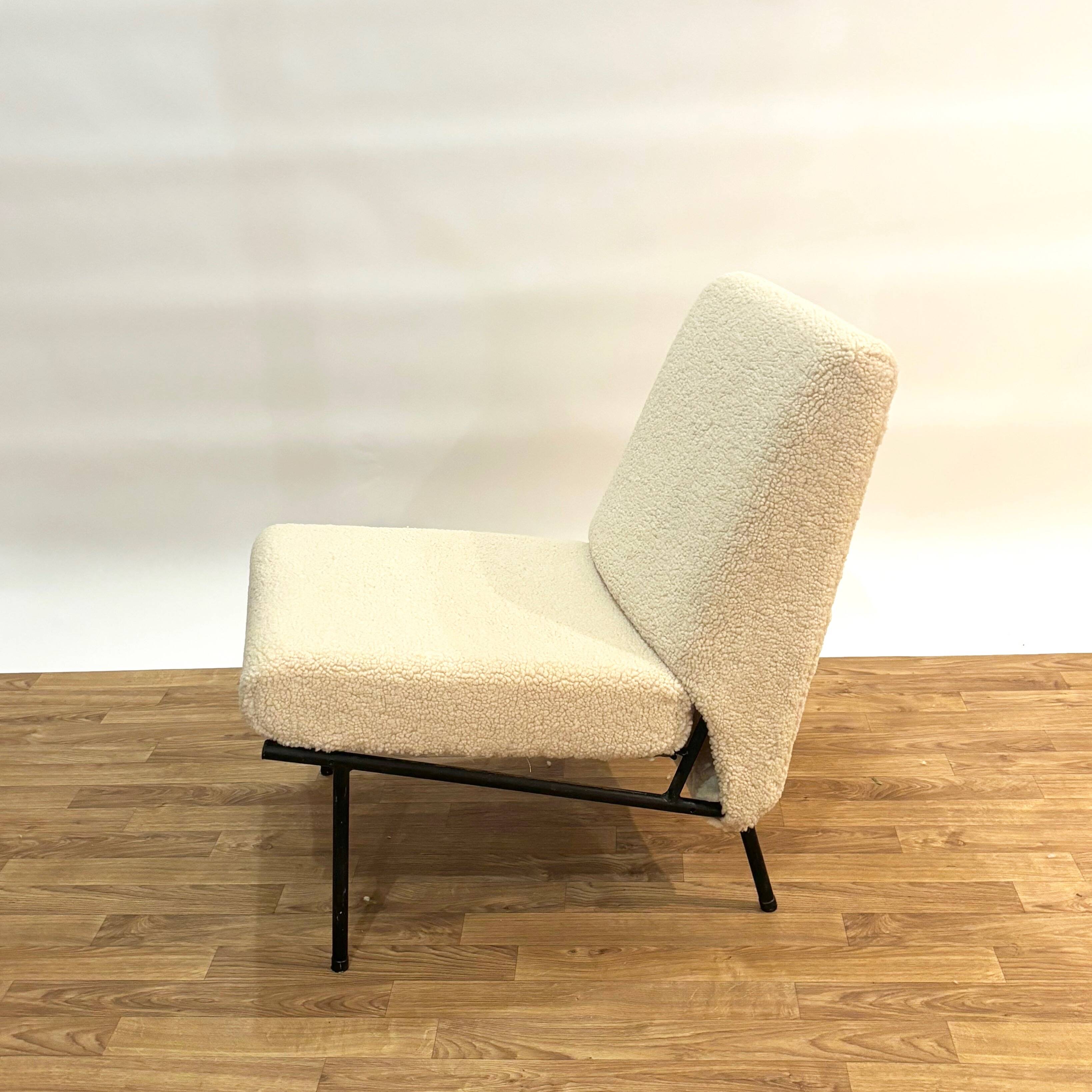 Pierre Guariche armchairs for Airborne, reupholstered