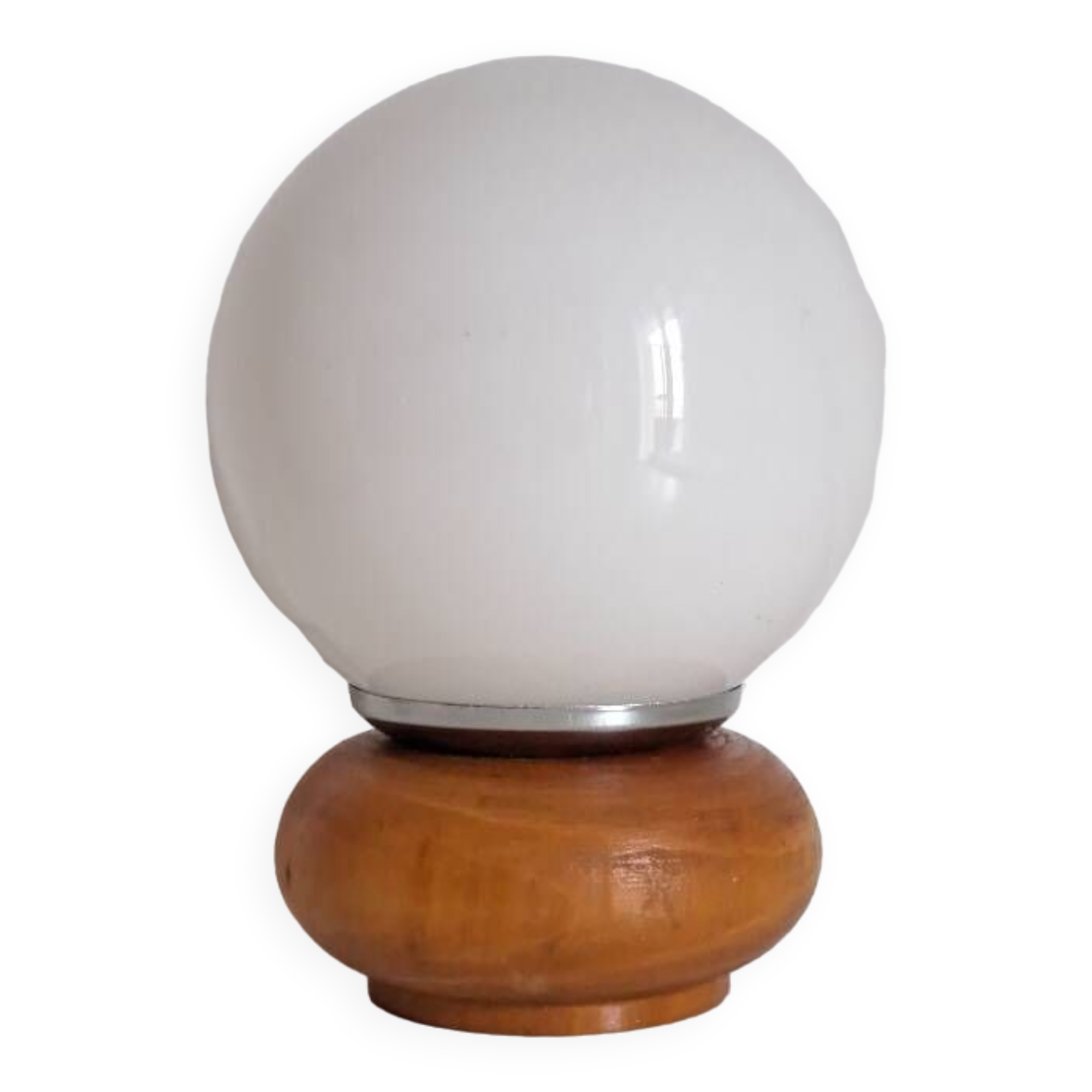 Wooden bedside lamp