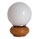 Wooden bedside lamp