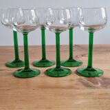 White wine glasses Alsace