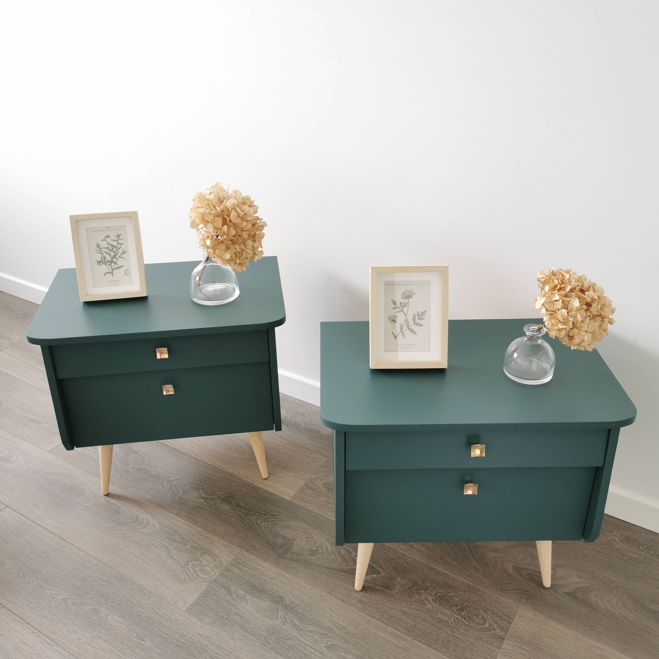 Pair of vintage bedside tables