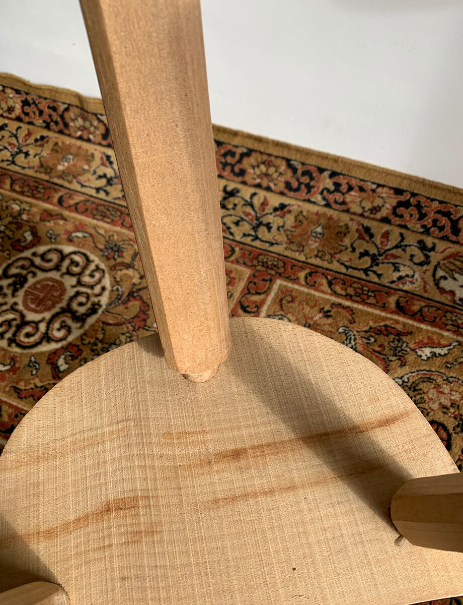 Paire de tabourets  bois brut