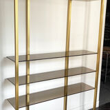 1970s brass shelf