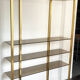 1970s brass shelf