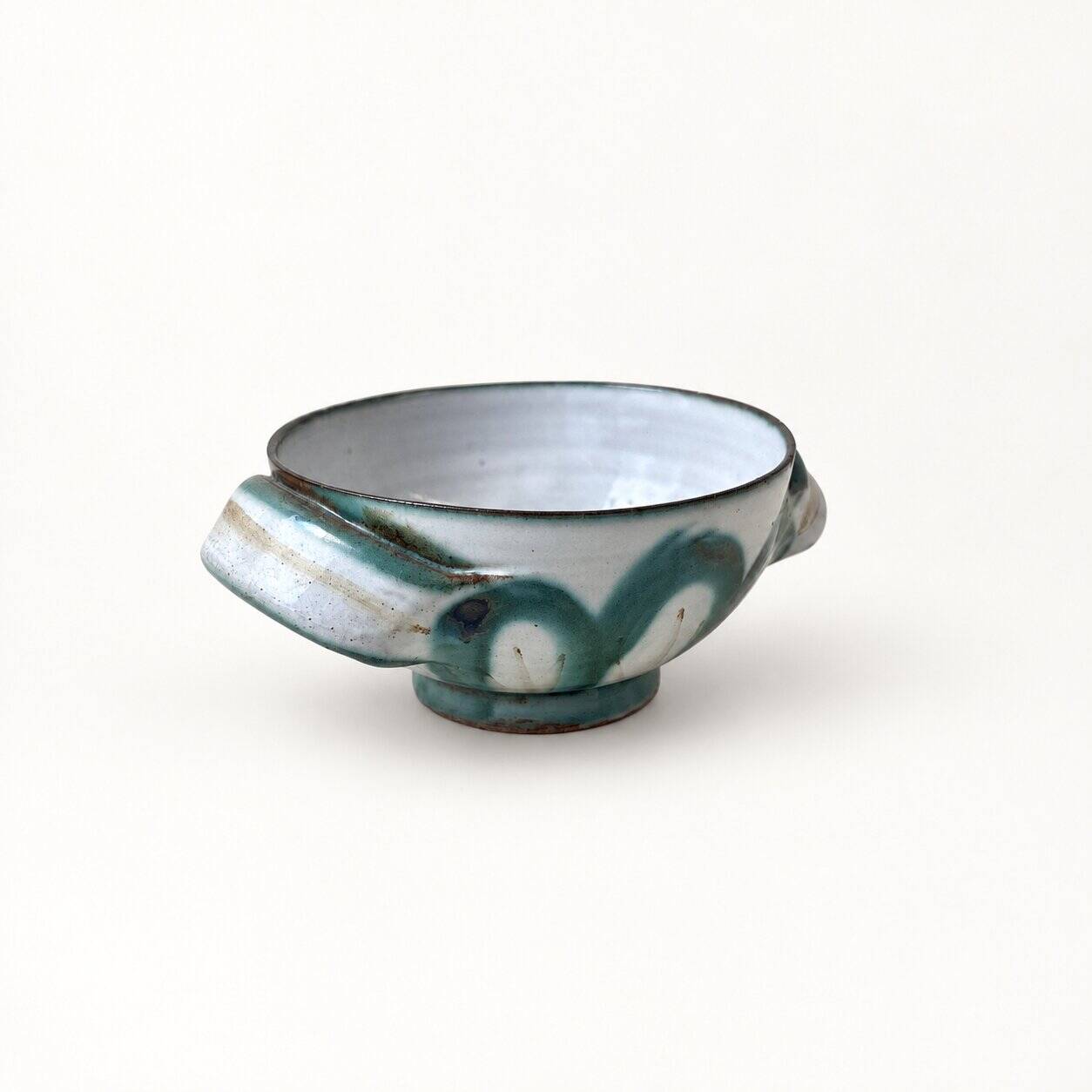 Bol en céramique de R. Picault décor de vagues, années 60
