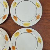 Set of porcelain plates Moulin des Loups