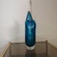 Vase sculptural organique en cristal d'art bleu cobalt, 1960
