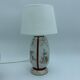 Foot antique porcelain lamp has early 20th century bird decoration (Limoges Paris?)