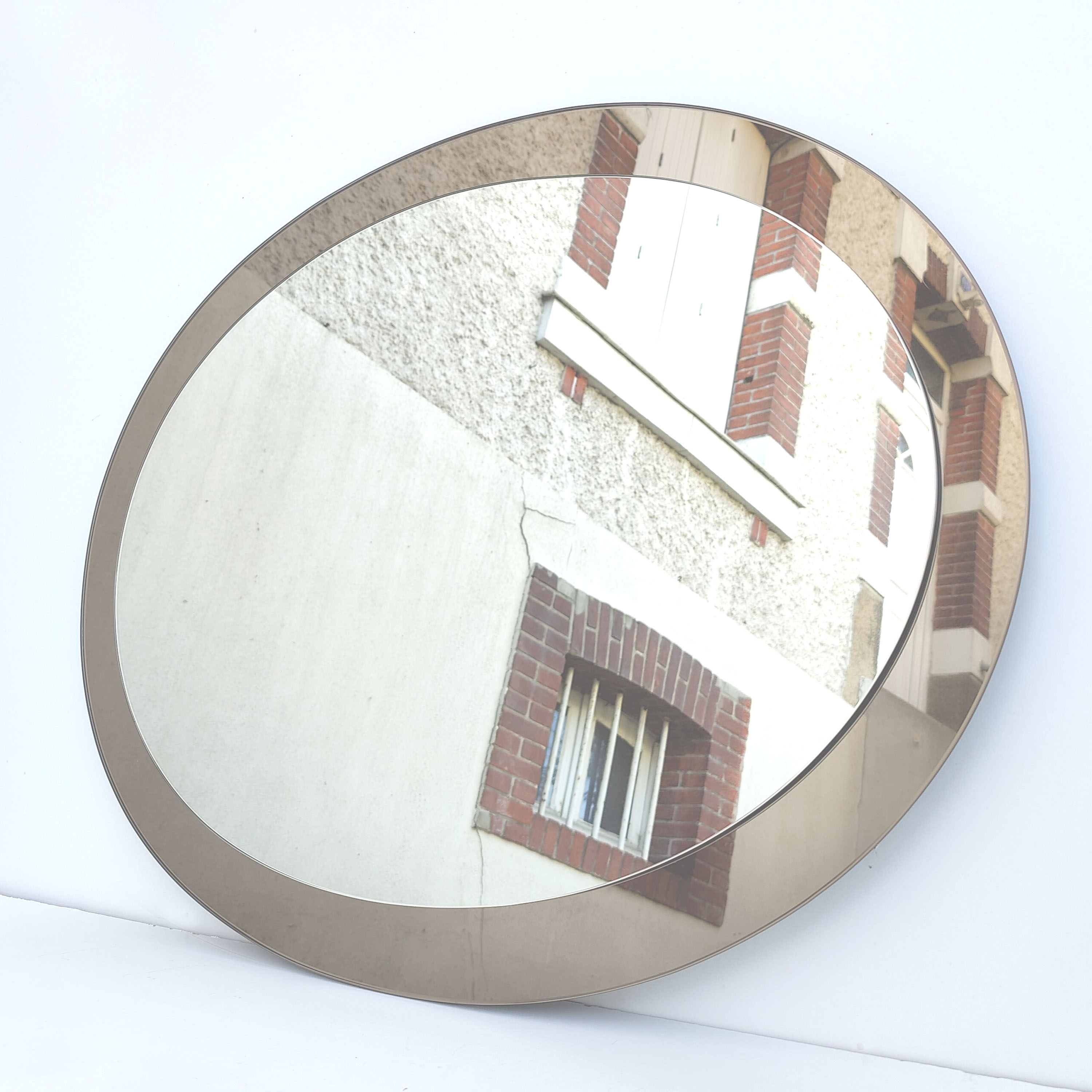 Two-tone mirror smoked glass 70s