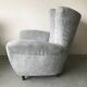 Paire de fauteuils italiens en velours