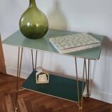 vintage rolling serving cart