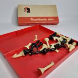 Vintage 80s Latvian Travel Magnetic Chess Set Complete with Pieces and Board