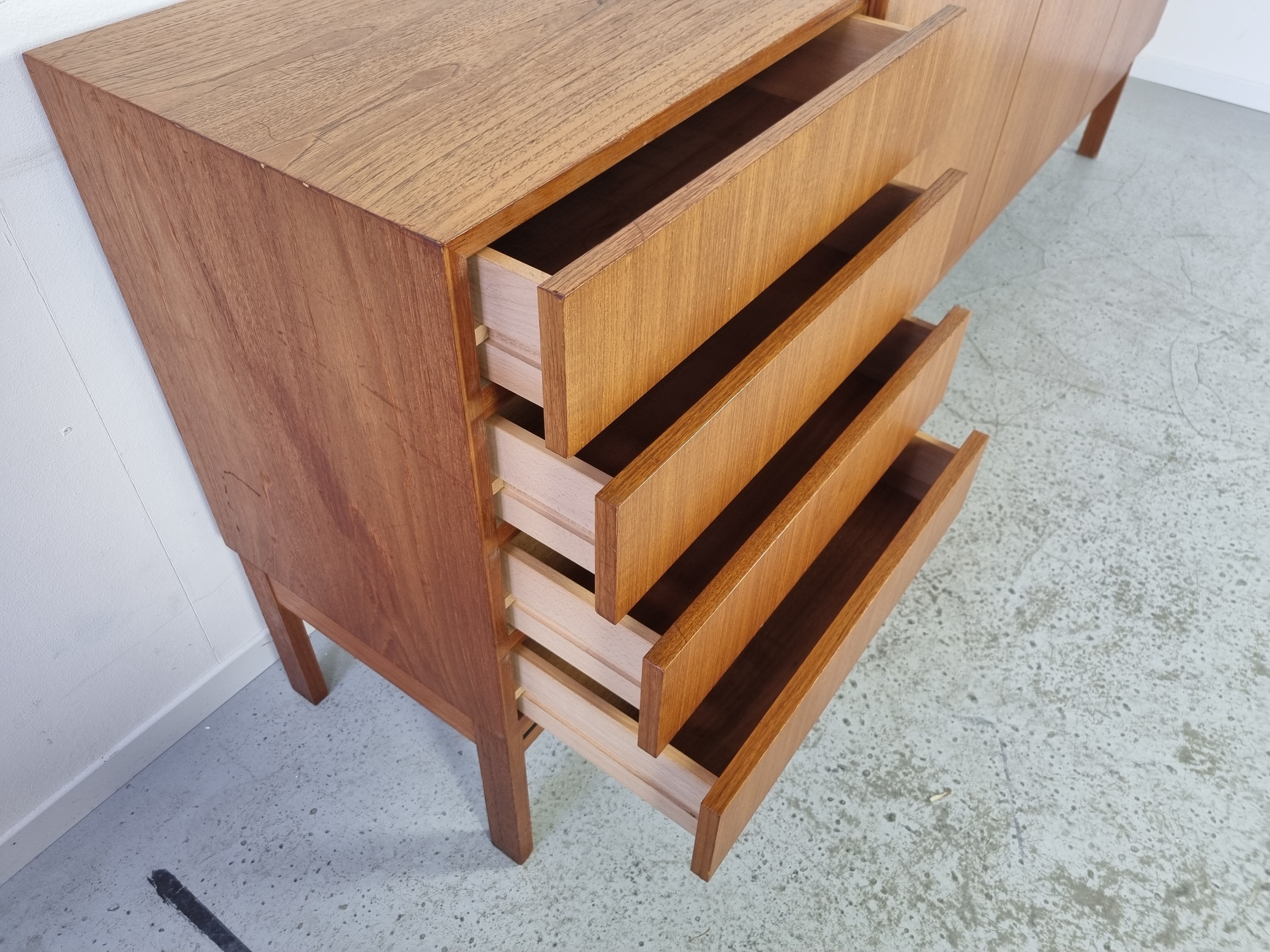 Scandinavian teak sideboard, 60s