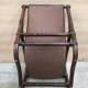 Fauteuil en bambou et en cuir