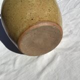 Pichet grès moucheté artisanal beige