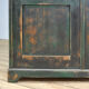 Vintage pine glass library, 1940's