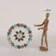 Antique ceramic plate, Venetian manufacture, 19th century.