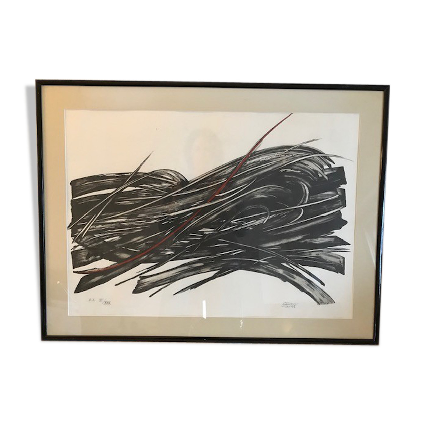 Signed lithography by Gazoux
