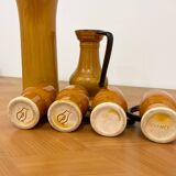 Ceramic orangeade service from Vallauris signed CPL - 1960s/70s