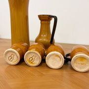 Ceramic orangeade service from Vallauris signed CPL - 1960s/70s
