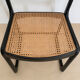 Set of 4 Baumann sled chairs with caning.