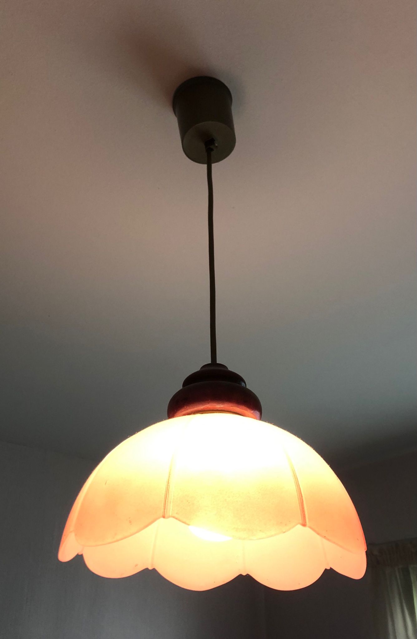 Suspension vintage verre
