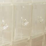 Acrylic chest of drawers, unique piece, 1980s