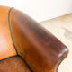 Vintage sheep leather tub club chair apeldoorn