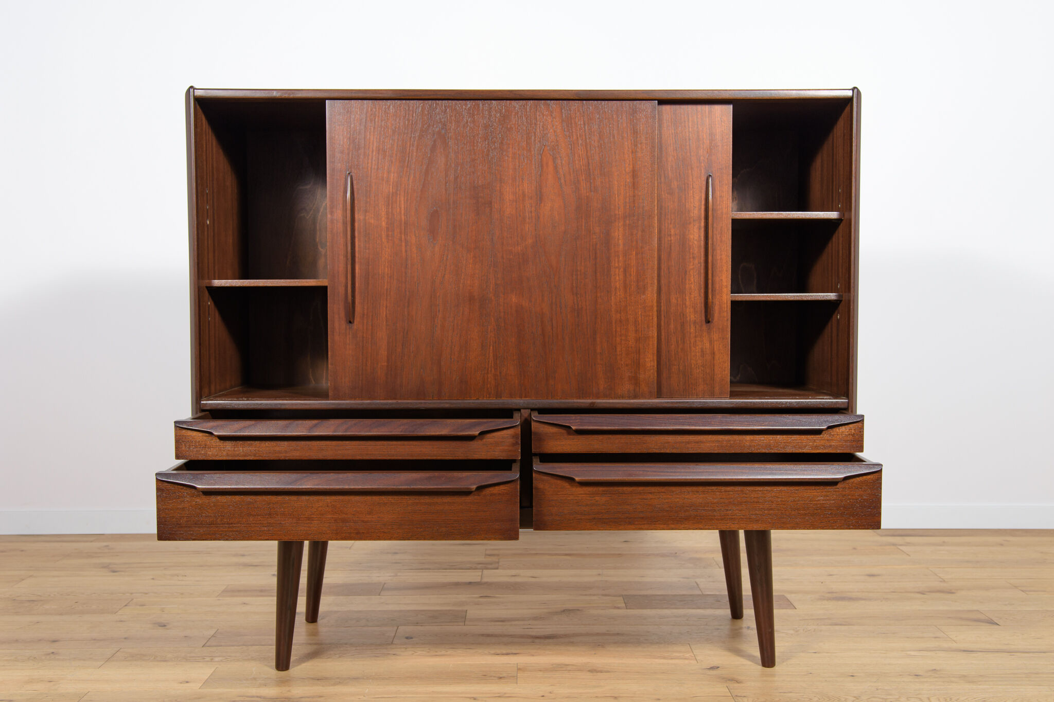 Mid century Danish Teak Highboard, 1960s