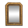 Antique gilt mirror with beveled corners, 70 x 51 cm – Chic decor