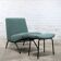 "Visitor" model armchair and ottoman by Pierre Guariche for Meurop