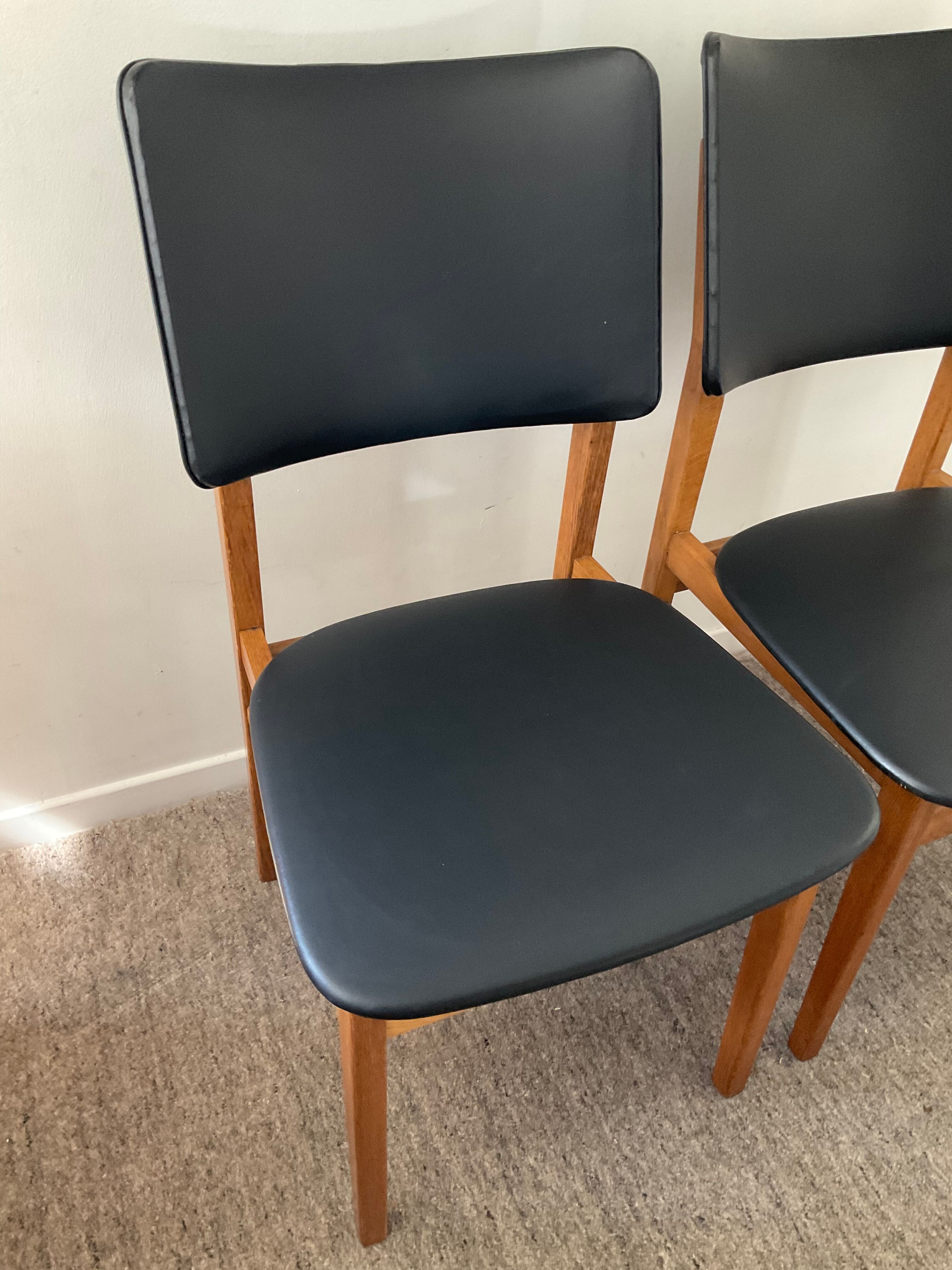 Pair of Scandinavian chairs from the 60s in teak