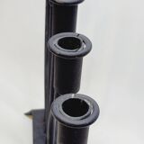 ART POPULAIRE - JUDAICA Menorah Ancien Chandelier 7 bras de lumière en fer forgé